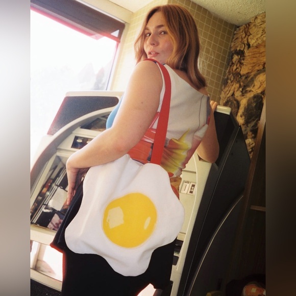 Tyler Mcgillivary Handbags - NWT Lisa Says Gah x Tyler McGillivary Frankie Tote Bag Novelty Fried Egg